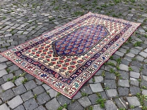 Turkish rug, Vintage rug, Handmade rug, Area rug, Wool rug, Carpet,3,6 x 6,7 ft - Picture 1 of 10