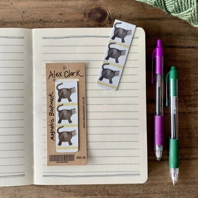 Alex Clark Little Treacle Cat Magnetic Bookmark Page Finder Bookmarks Book Mark