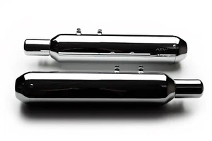 ESCAPE AEW TE202 PERFORMANCE MS CROMADO APTO PARA ROYAL ENFIELD SUPER METEOR 650 - Imagen 1 de 3