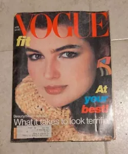 Vintage Vogue Magazine 1980 Eva Vorhees by Richard Avedon Gia Carangi - Imagen 1 de 7