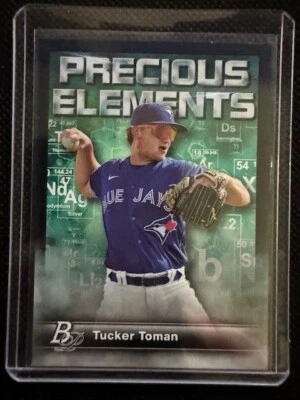 2023 Bowman Platinum #PE-29 Precious Elements Tucker Toman Toronto Blue Jays - Image 1 of 2