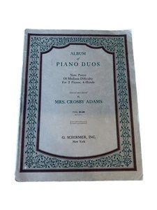 1926 Album of Piano Duos by Mrs. Crosby Adams Nine Pieces of Medium Difficulty - Picture 1 of 3