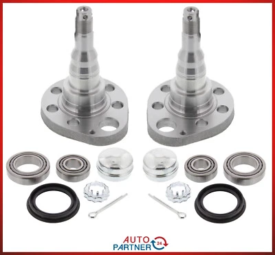 Fusée D'Essieu pour VW Golf 2 3 Polo Fusées Roue Frein à Tambour Derrière - Photo 1/3