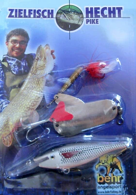 Hechtköderset 1x Wobbler 1x Blinker 1x Spinner Behr - Bild 1 von 3