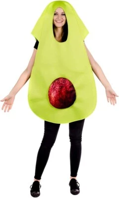 Disfraz de aguacate verde adulto para hombre y mujer divertido traje de comida de frutas regalo novedad Foto 1 de 3