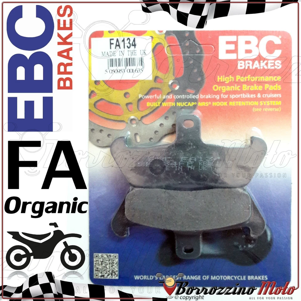 PASTIGLIE FRENO ANTERIORE ORGANICHE EBC FA134 HUSQVARNA CR 430 1987 > Foto 1 de 1