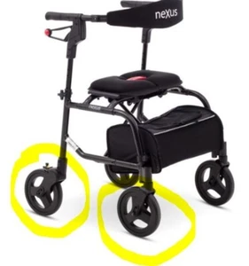 Ersatzrad f. Rollator Russka Rad inkl. Lager Russka® Rollator neXus schwarz - Bild 1 von 4