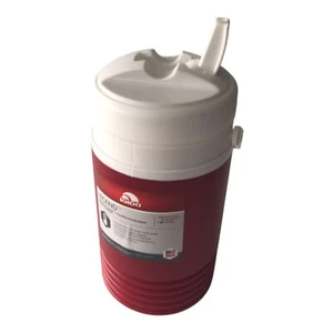 IGLOO Water Jug Cooler 1/2 Gallon Red White Handle Sports Practice Work - Picture 1 of 7