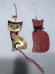 CAT Ornaments Lot Of  Christmas Ornaments - Picture 1 of 2