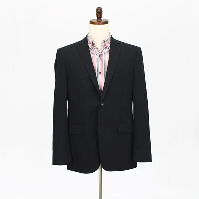 Theory 44R Black Sport Coat Blazer Jacket Solid 2B Wool - Image 1 of 4