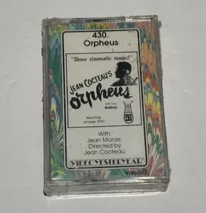430. Orpheus Jean Cocteau Video 8 8mm Movie Cassette RARE SEALED FRANCE - Picture 1 of 2