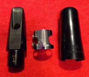 BERG LARSEN 85/1/M Hard Rubber Alto Sax Mpc.w/Berg Ligature & Berg Cap-Beautiful - Picture 1 of 13