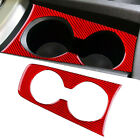 Carbon Fiber Water Cup Holder Panel Sticker Fit for Chevrolet Camaro 2010-2015