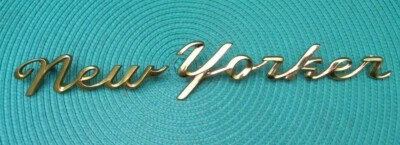 Новый из старых запасов MoPar 1954 54 Chrysler New Yorker золотой четверть панели паспорт пара - Изображение 1 из 4