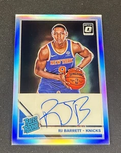 2019-20 RJ Barrett Donruss Optic Rookie Holo Prizm Silver Auto #178 RC Autograph - Picture 1 of 2