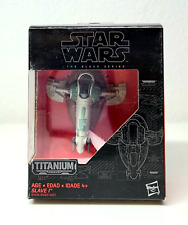 Star Wars Titanium Series 10 Boba Fett SLAVE 1 Diecast Figure Black Series NEW