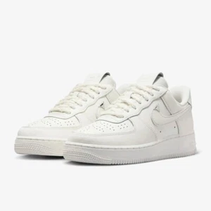 Nike Air Force 1 '07 LV8 Womens Sail/Sail-Metallic Silver Size 11.5 FJ4559 133 - Picture 1 of 8