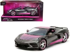 1:24 2020 Chevrolet Corvette Stingray -- Grey/Pink -- JADA: Pink Slips - Picture 1 of 9