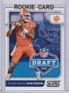 DeSHAUN WATSON ROOKIE CARD 2017 Score NFL DRAFT RC Clemson Tigers HOUSTON TEXANS - Foto 1 di 2