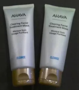 (Lot of 2) Ahava Cleanse Clearing Facial Treatment Mask 75ml 2.5 oz each NEW - Picture 1 of 3