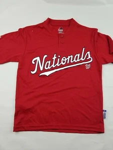 MAJESTIC WASHINGTON NATIONALS Maglietta Rossa Ragazzo Taglia S - Foto 1 di 5