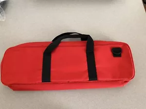 Deluxe Chess Tournament Padded Bag RED Holds Pieces Clocks Vinyl Board NEW! - Picture 1 of 2
