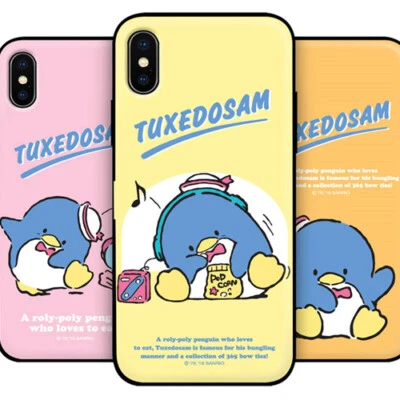Tuxedosam Card Door Bumper Case for iPhone X XS XS Max XR 7/8/SE2/SE3 7/8 Plus - Image 1 of 4