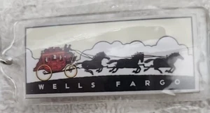 Keychain Wells Fargo Wagon Horses Accessory Acrylic Old Style New In Package  - Picture 1 of 4