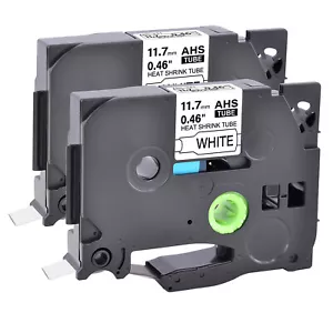 Cinta de etiqueta para tubos termorretráctiles 2PK compatible con Brother HSe 231 11,7 mm PT1700 - Imagen 1 de 7