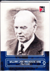 #96 WILLIAM LYON MACKENZIE 2011 Canadiana "In The Game" Sapphire 1/50 Canada PM