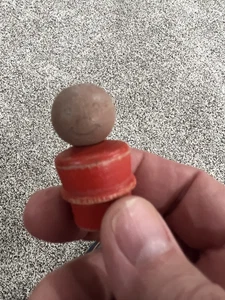 Vintage 1970s Fisher Price Little People African American Boy Red Body All Wood - Picture 1 of 3