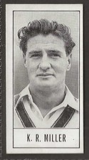 BARRATT-TEST CRICKETERS 1956 (SERIES A)-#22- NEW SOUTH WALES - MILLER