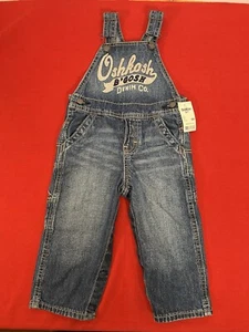 NWT Oshkosh Bgosh Blue Denim Overalls 18M - NEW w/Tags - Picture 1 of 10