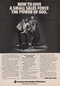 1985 Vintage Print Ad Southern New England Telephone SNET How to Give a Sales - Picture 1 of 2