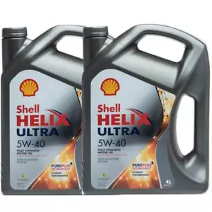 OLIO MOTORE AUTO Shell Helix Ultra 5W40 100% Sintetico 8L litri Nuova Formula - Foto 1 di 1