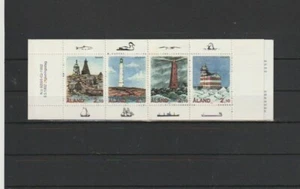 Aland Islands 1992 SG56-59 4v Booklet as 3 pics NHM Lighthouses-Ranno/Salskar/ - Picture 1 of 3