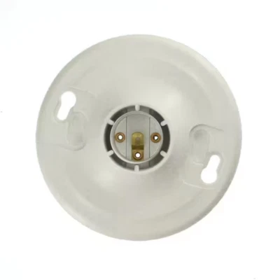 Plastic Keyless Lamp Holder 8829-CW4 Ceiling Light Socket Fixture - Image 1 of 4