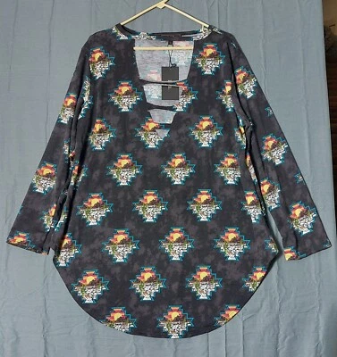 L&B 西部束腰上衣女式大号女牛仔跳舞幸运和祝福 Rodeo 妈妈 — 第 1/4 张图片