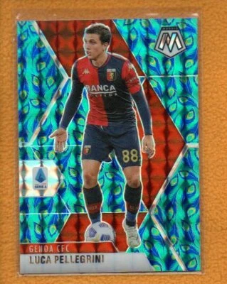 Luca Pellegrini 2020-21 Panini Mosaic Serie A SC Choice Peacock Prizm #46 - Image 1 of 2