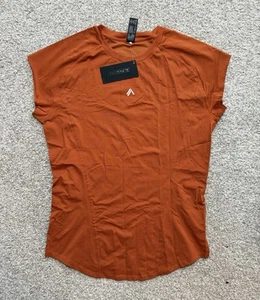Alphalete activewear Mens Velociy Sleeveless Muscle Tee Mesh Back orange Size L - Picture 1 of 7