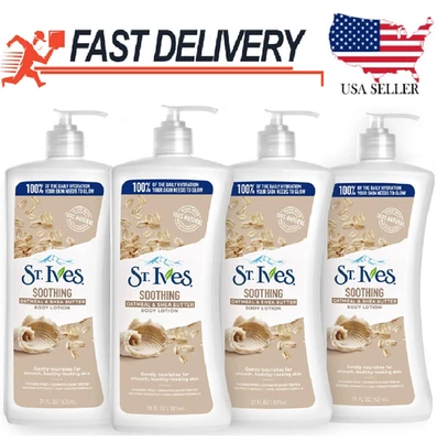 Loción corporal St. Ives Nourish & Soothe, avena y manteca de karité 21 fl oz/621 ml Foto 1 de 4