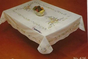 Spring Bouquet Table Cloth to Embroider - Picture 1 of 1