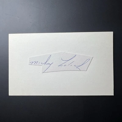Tarjeta de índice de corte firmada por Mickey Lolich JSA LOA Foto 1 de 2