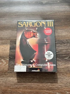 Vintage Sealed Big Box - Sargon III Chess - Hayden Software - 1987 / IBM PC - Bild 1 von 4