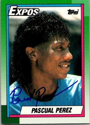 1990 Topps - Pascual Perez #278 AUTO AUTOGRAPHED SIGNED - Image 1 of 2
