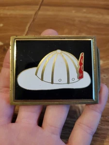 Vintage Fire Fighter Solid Brass Belt Buckle 1983 Nap Inc - Picture 1 of 2