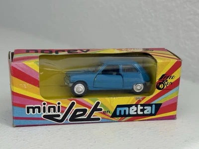 Norev Mini Jet Escala 1:66 Diecast Hecho en Francia Nº301.871 Renault 5 Azul; Caja Foto 1 de 4