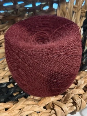 МЯГКИЙ бордовый торт перуанской альпаки пряжи смесь #1 вес 198 граммов - Изображение 1 из 3