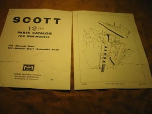 Scott-Atwater 1959 12 hp catálogo de piezas - Imagen 1 de 1