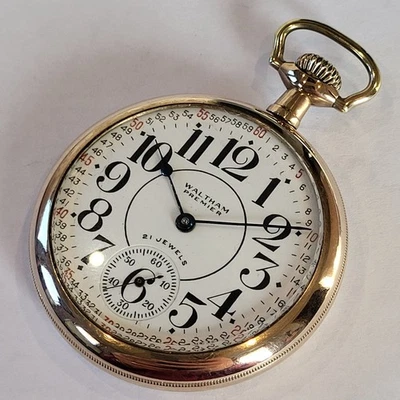 Q73 RAILROAD 21j WALTHAM 16s TOP RR GRADE 645 FULL MONTGOMERY! RUNS A+! - Image 1 of 4